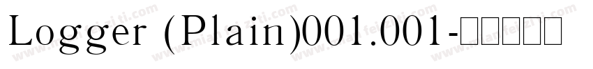 Logger (Plain)001.001字体转换